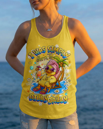I WAS SIMPLY BORN TO DILLY DALLY DUCK ALL OVER PRINT - TLHG2005263