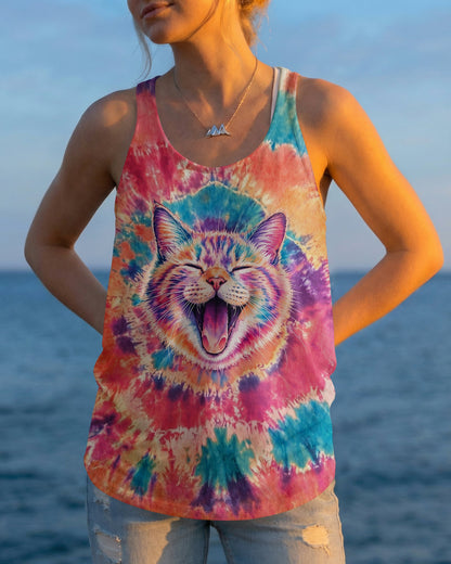 JOYFUL CAT WATERCOLOR PATTERN  ALL OVER PRINT - TLNO2404261