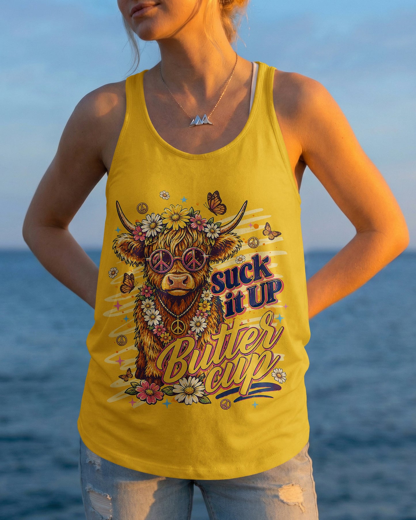 SUCK IT UP BUTTERCUP  COW ALL OVER PRINT  - TLNT0705262