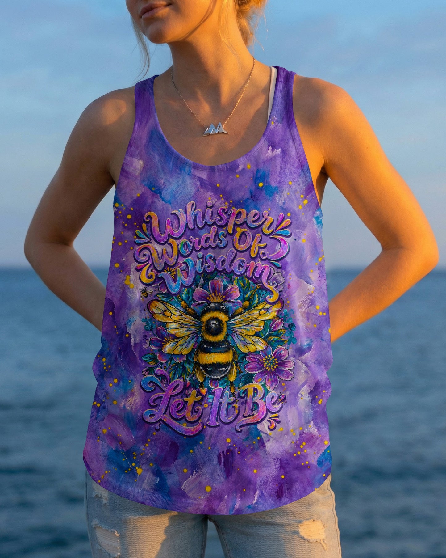 WHISPER WORDS OF WISDOM LET IT BE BEE  ALL OVER PRINT  - TLNO2304261