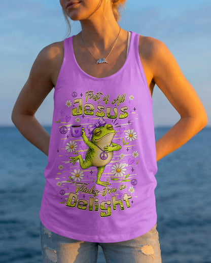 FIRST OF ALL JESUS THINKS FROG ALL OVER PRINT  - TLHN0307262