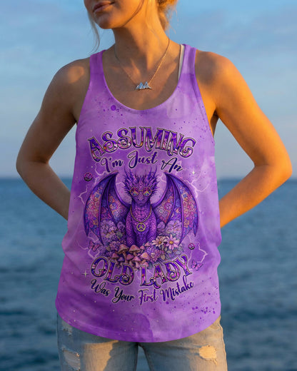 ASSUMING I'M JUST AN OLD LADY DRAGON ALL OVER PRINT   - TLHG0804262