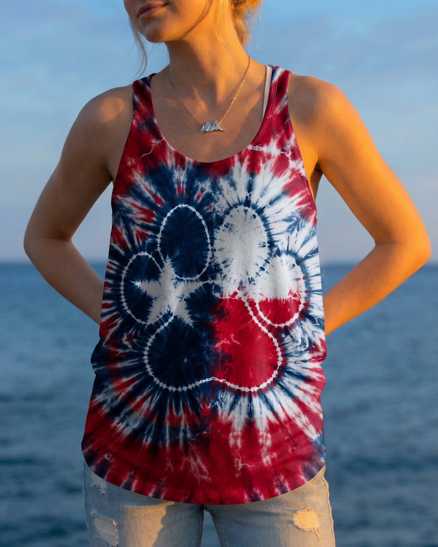 TEXAS PAW PRINT BURST ALL OVER PRINT   - TLTW1206262