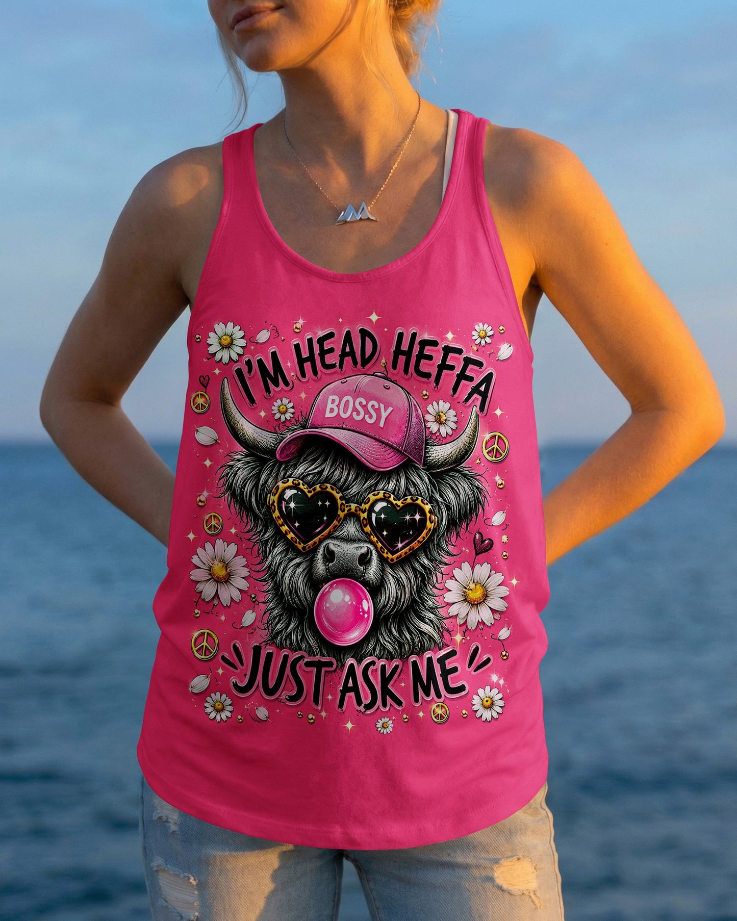 I’M HEAD HEFFA JUST ASK ME COW ALL OVER PRINT  - TLNO2505261