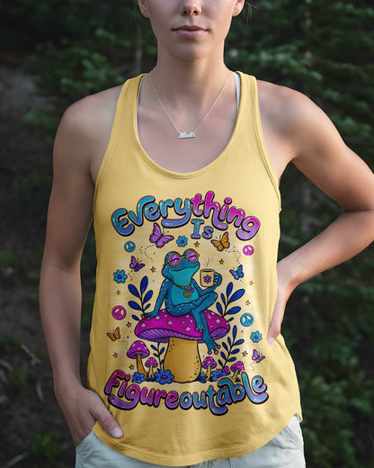EVERYTHING IS FIGUREOUTABLE FROG ALL OVER PRINT - TLNO0107264