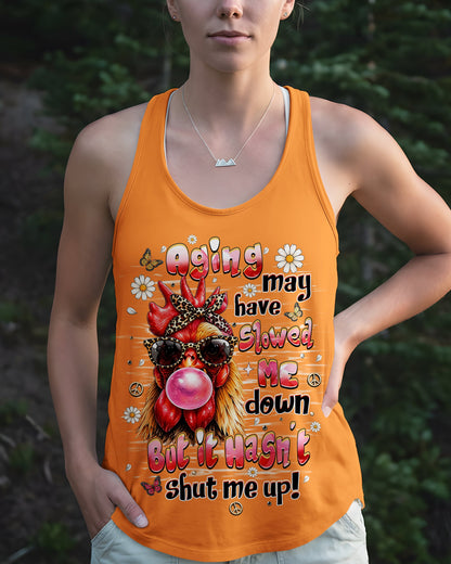 AGING MAY HAVE SLOWED ME DOWN CHICKEN ALL OVER PRINT - TLHN2606261