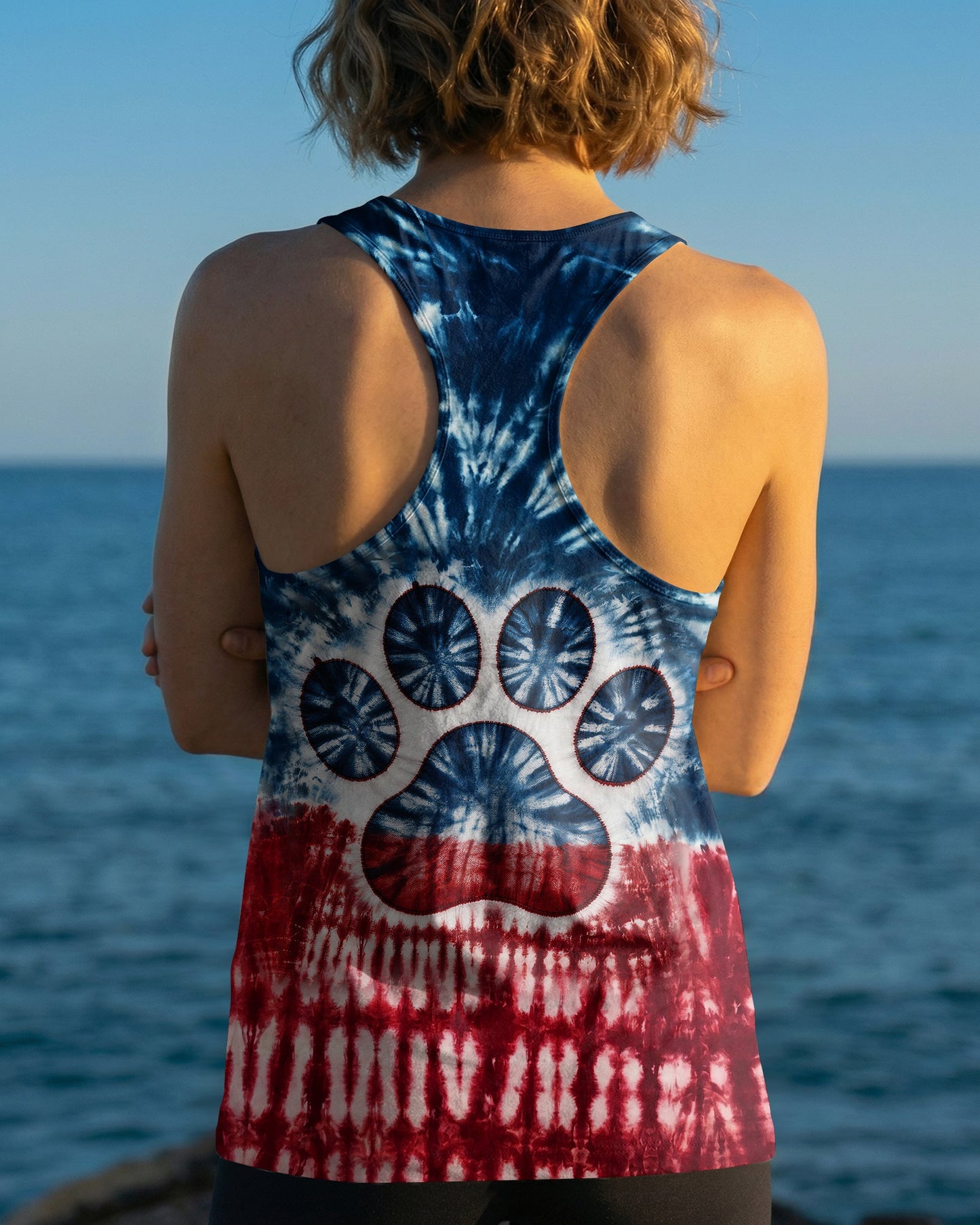 DOG MAMA RED WHITE & BLUE  ALL OVER PRINT  - TLNT2204263