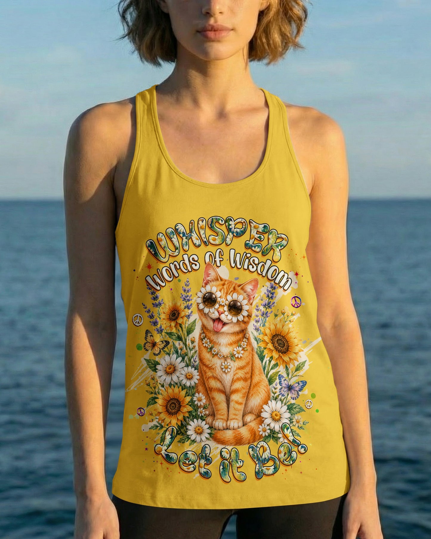 WHISPER WORDS OF WISDOM LET IT BE TABBY CAT ALL OVER PRINT - TLHG1305261
