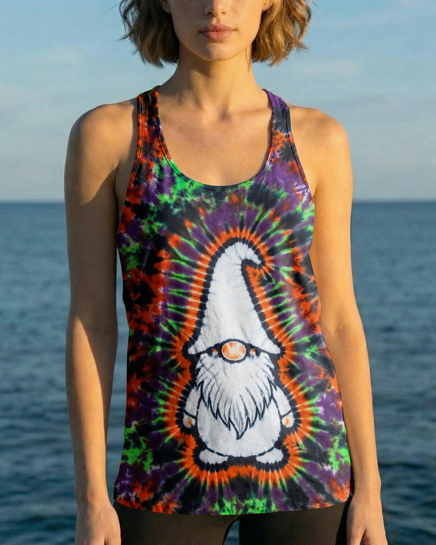 GNOME PURPLE ORANGE BURST ALL OVER PRINT - TLNT1706261