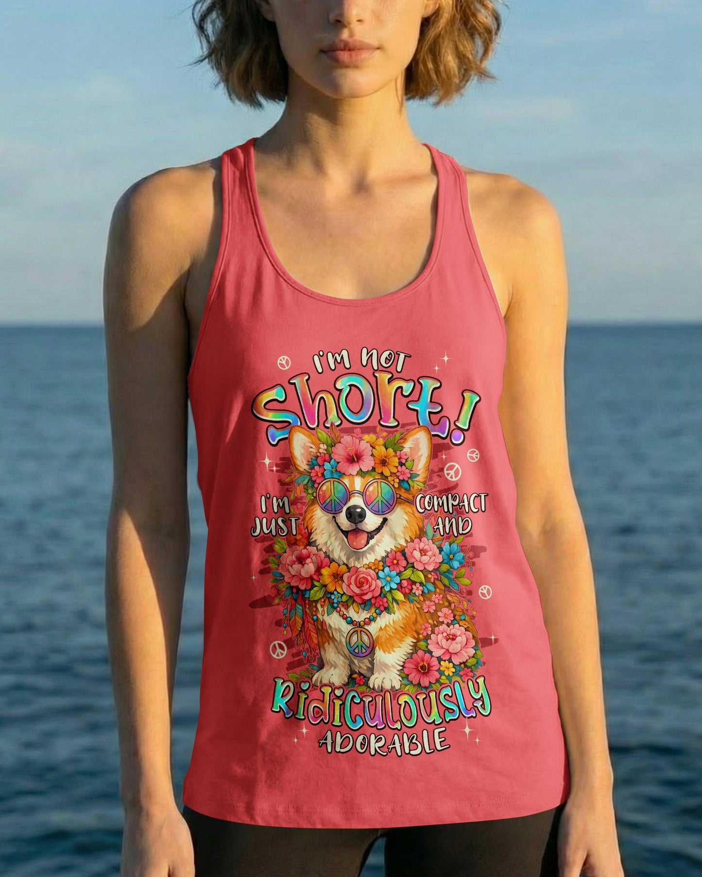 I'M NOT SHORT CORGI DOG ALL OVER PRINT - TYPQ1805262