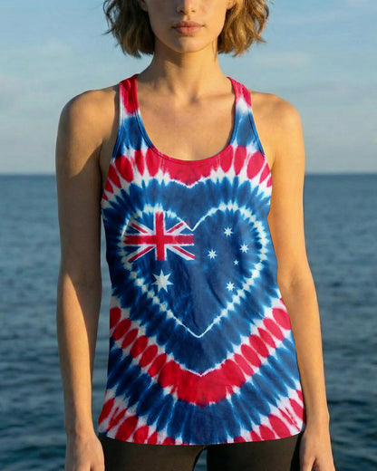 AUSTRALIA FLAG HEART ALL OVER PRINT - TYPQ1106263