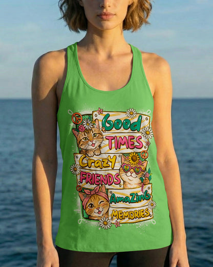 GOOD TIMES CRAZY FRIEND CAT ALL OVER PRINT - TLNO1007261