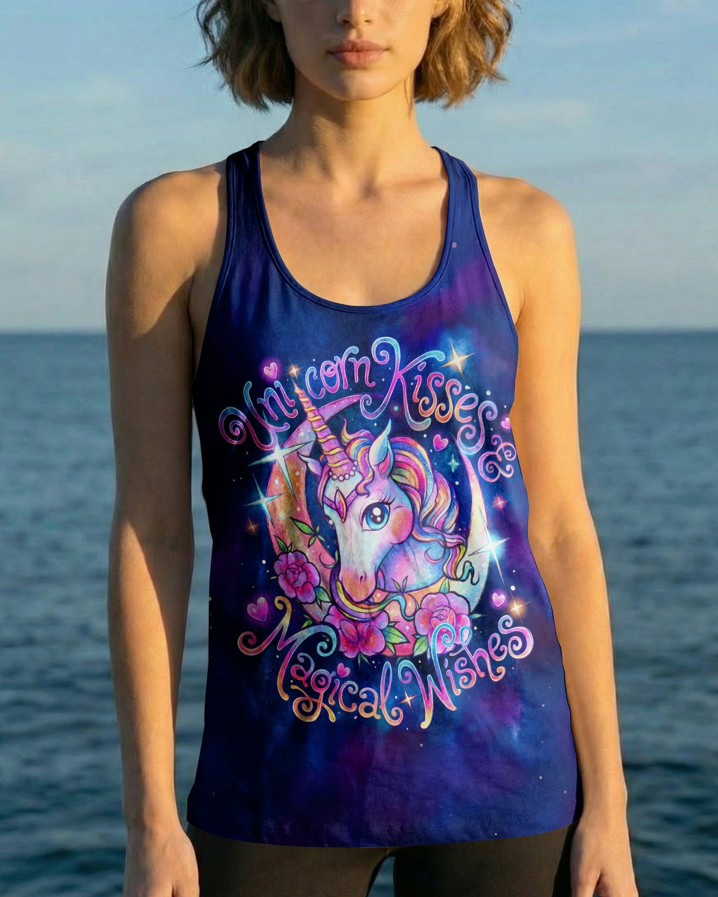 UNICORN KISSES MAGICAL WISHES GALAXY ALL OVER PRINT – KM1604262