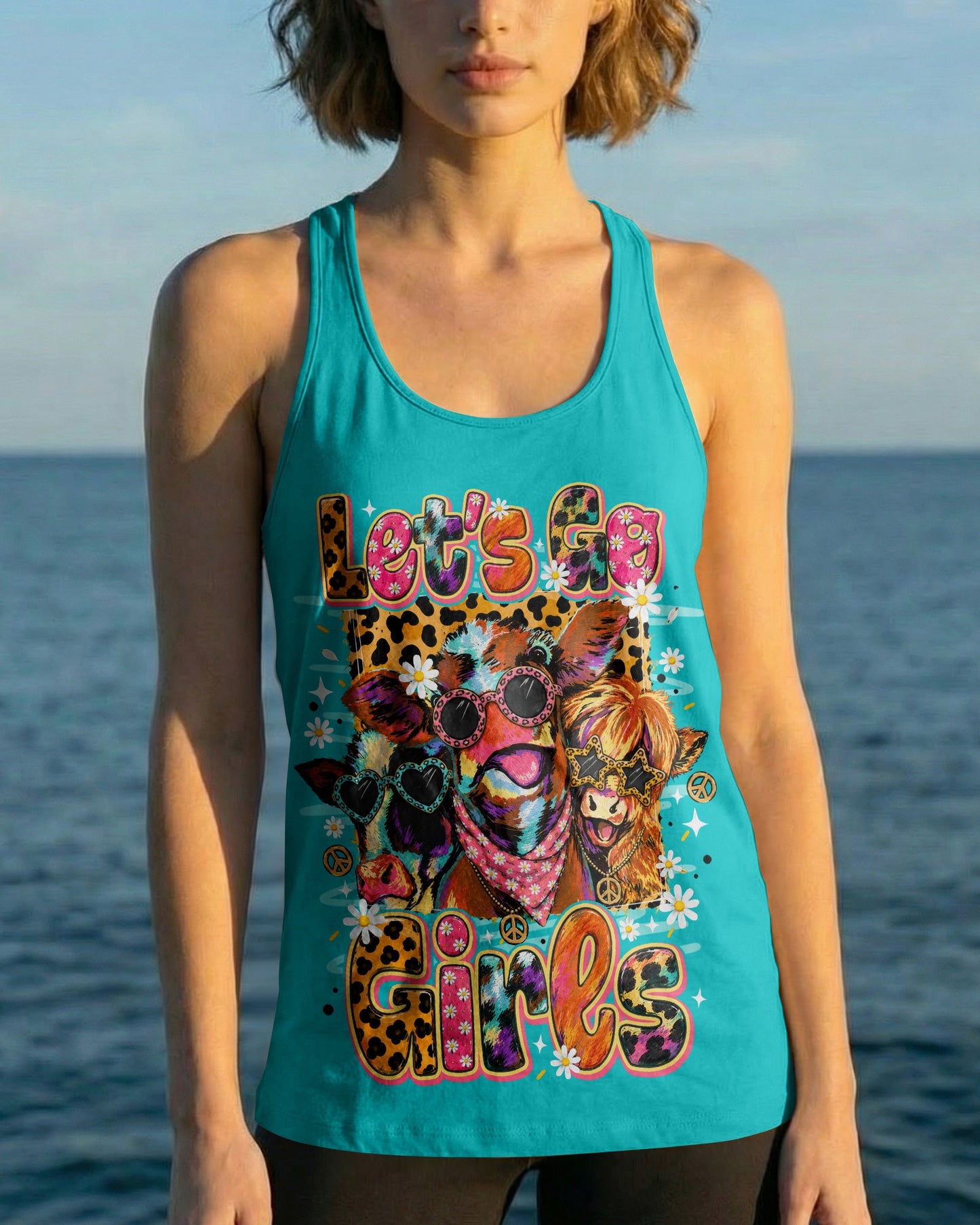 LET'S GO GIRLS COW ALL OVER PRINT - TLNO1806261