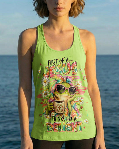 FIRST OF ALL JESUS THINKS FROG ALL OVER PRINT  - TLHG0107261
