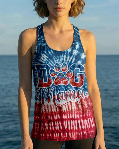 DOG MAMA RED WHITE & BLUE  ALL OVER PRINT  - TLNT2204263