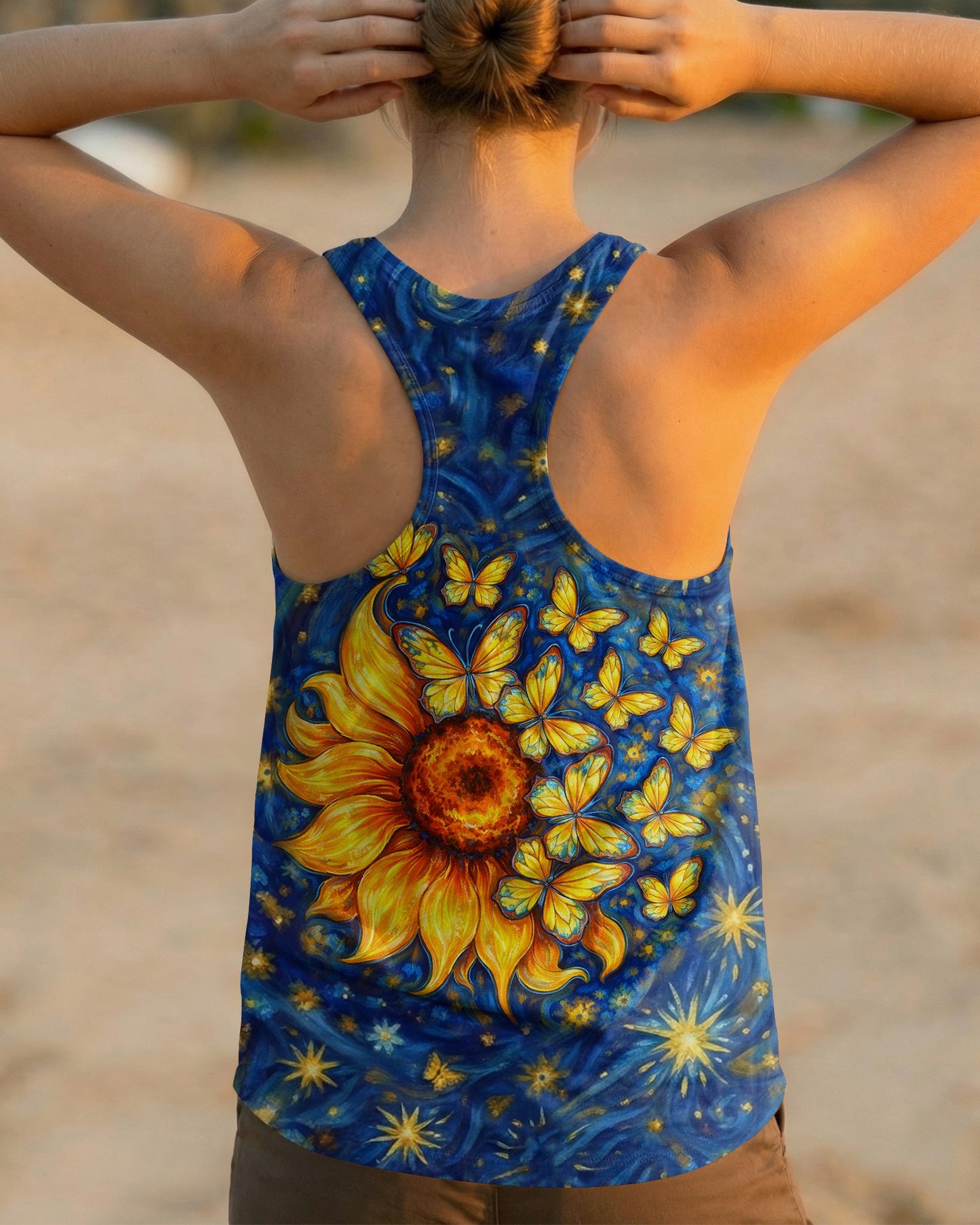 WHISPER WORDS OF WISDOM LET IT BE BUTTERFLY SUNFLOWER  ALL OVER PRINT - TLHN0704261