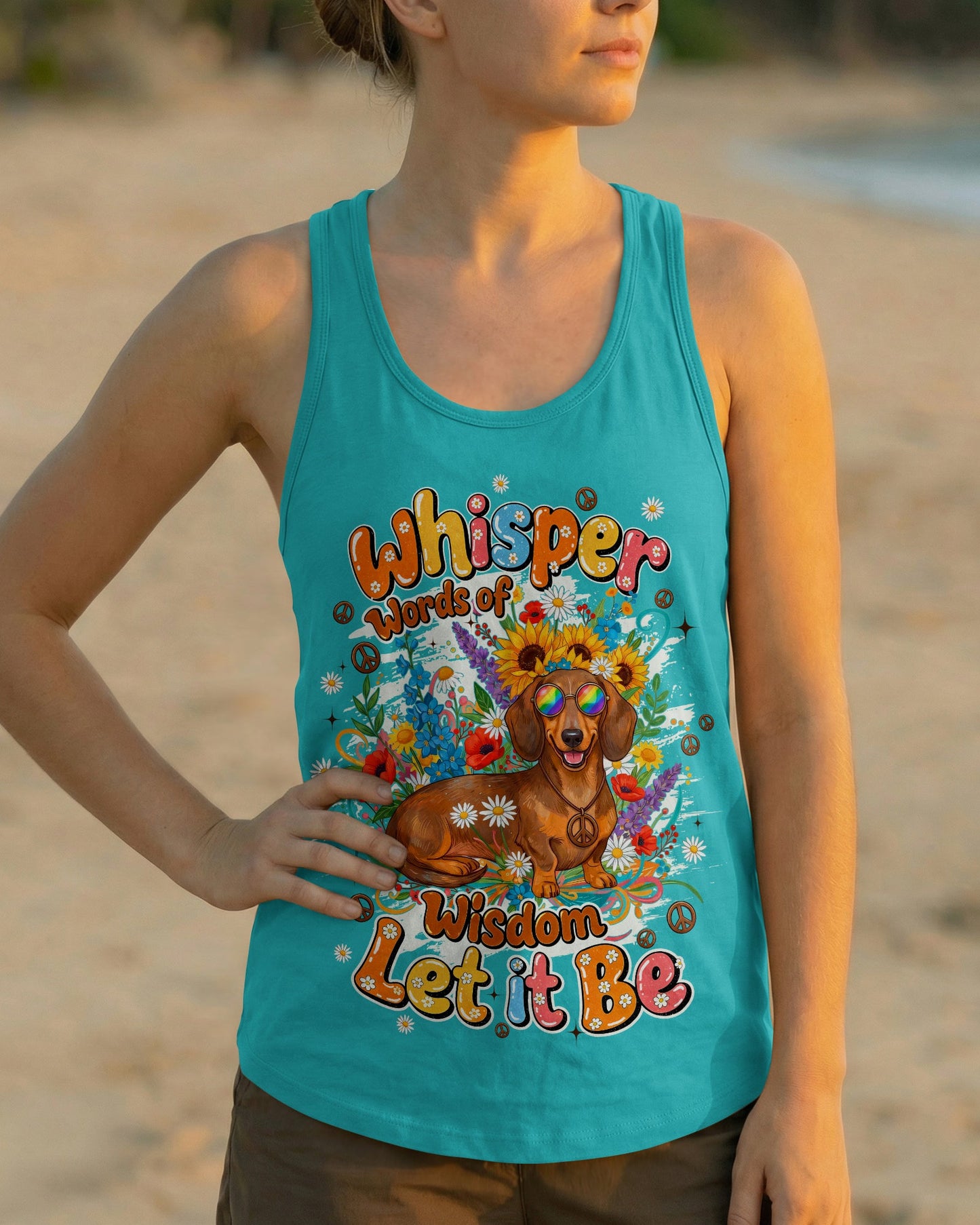 WHISPER WORDS OF WISDOM LET IT BE DACHSHUND DOG ALL OVER PRINT - TYQY0405262