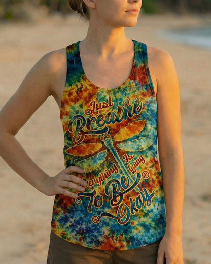 JUST BREATHE DRAGONFLY SWIRL  ALL OVER PRINT  - TLTW1704261