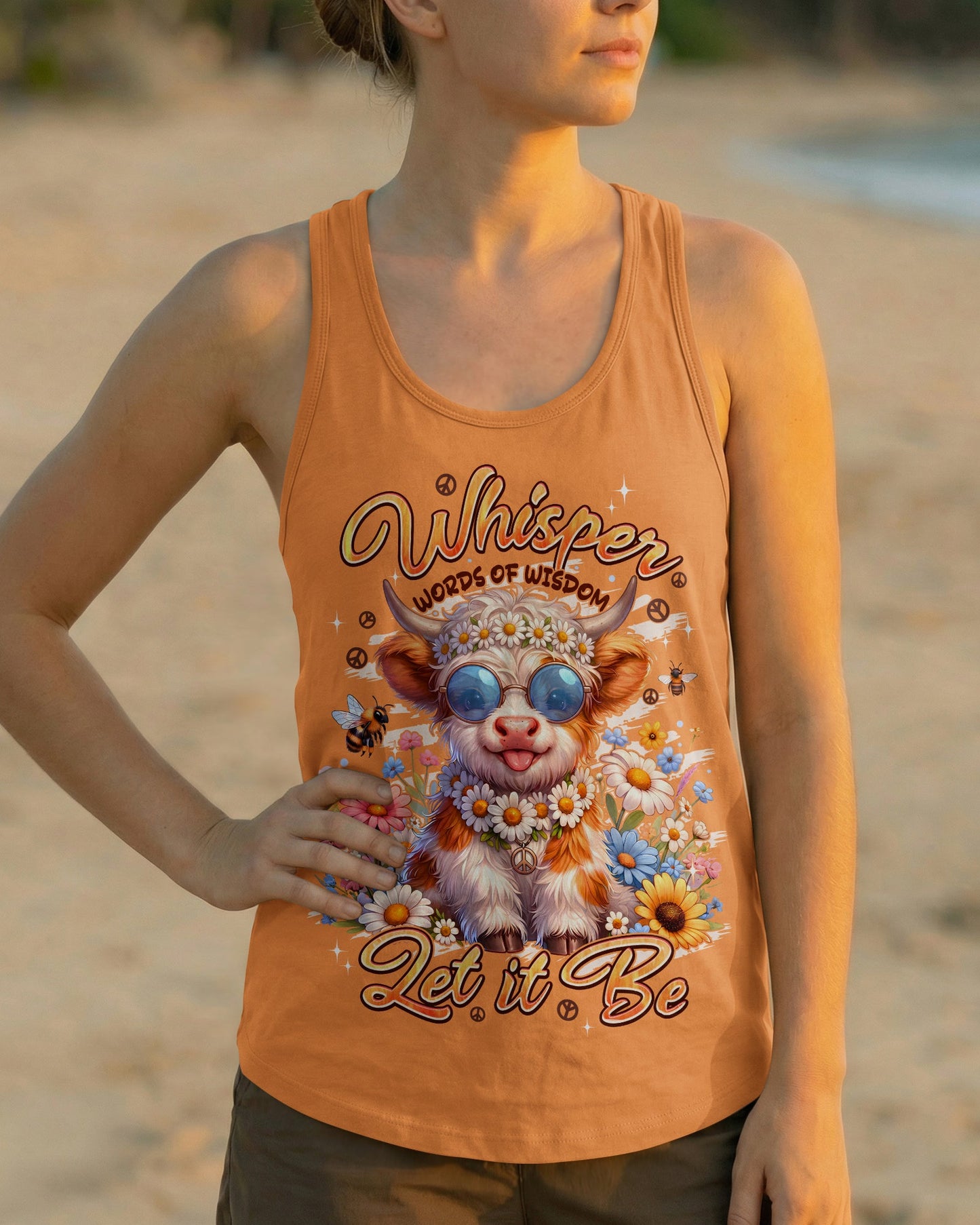 WHISPER WORDS OF WISDOM LET IT BE COW ALL OVER PRINT -TYPQ3005261
