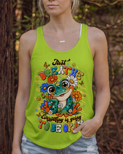 JUST BREATHE FROG ALL OVER PRINT - TLTW1906264