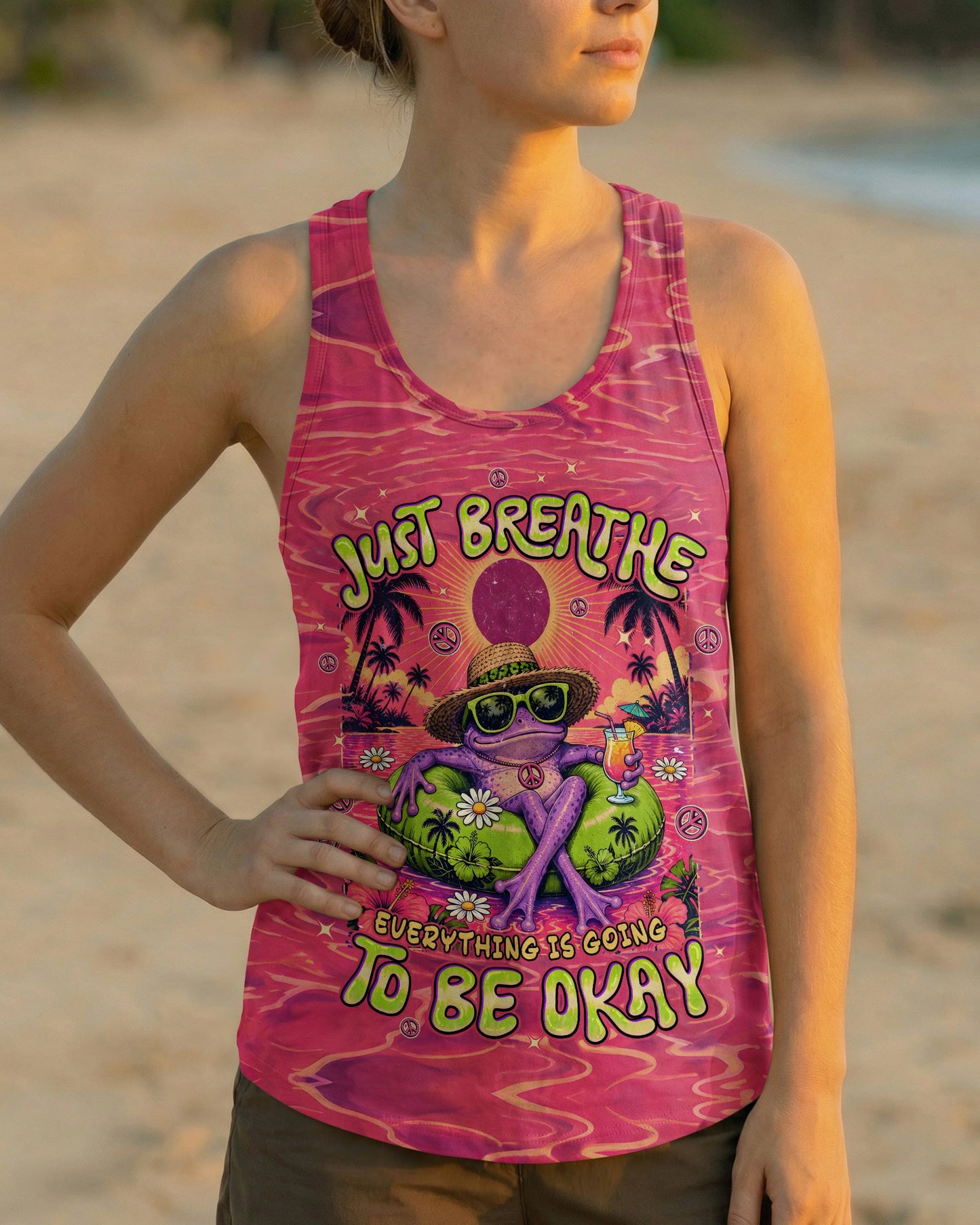 JUST BREATHE FROG ALL OVER PRINT - TYPQ0807261