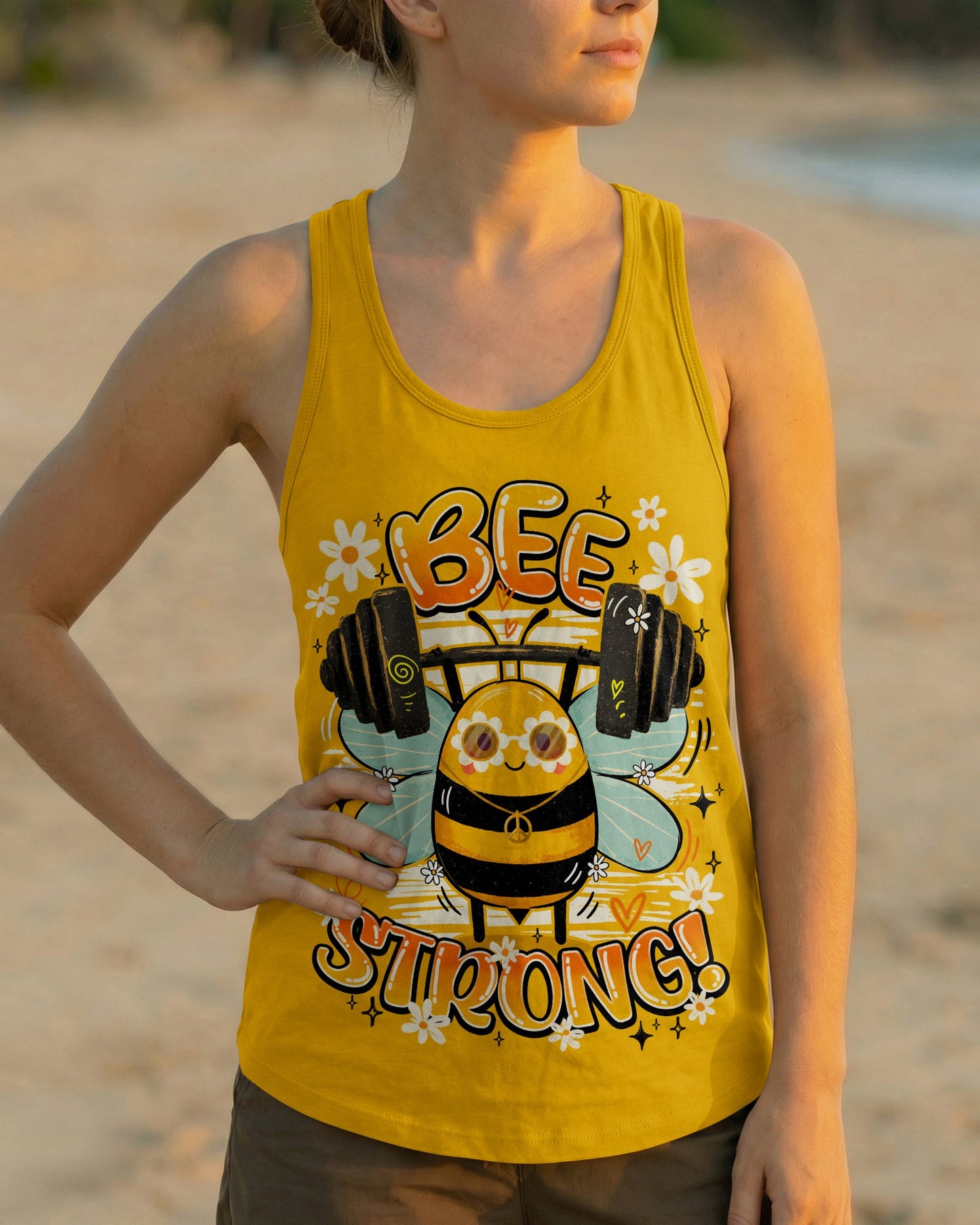 BEE STRONG ALL OVER PRINT - TY0906262