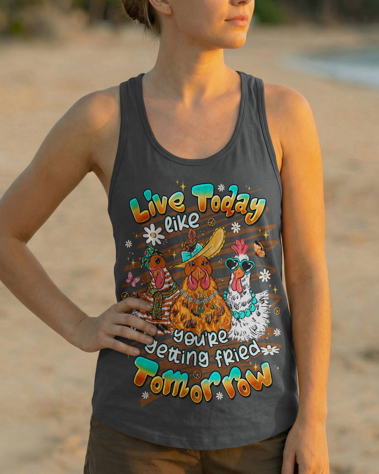 LIVE TODAY CHICKEN  ALL OVER PRINT  - TLTW1506263