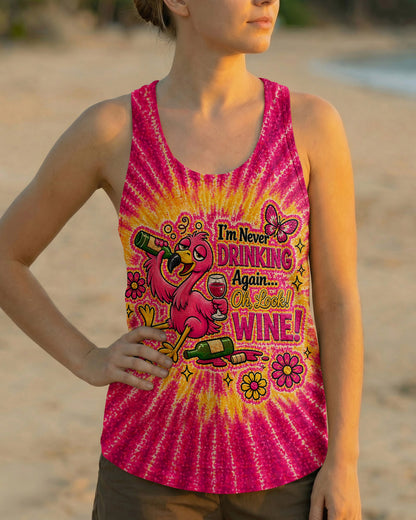 I'M NEVER DRINKING AGAIN FLAMINGO ALL OVER PRINT   - TLHN2804262