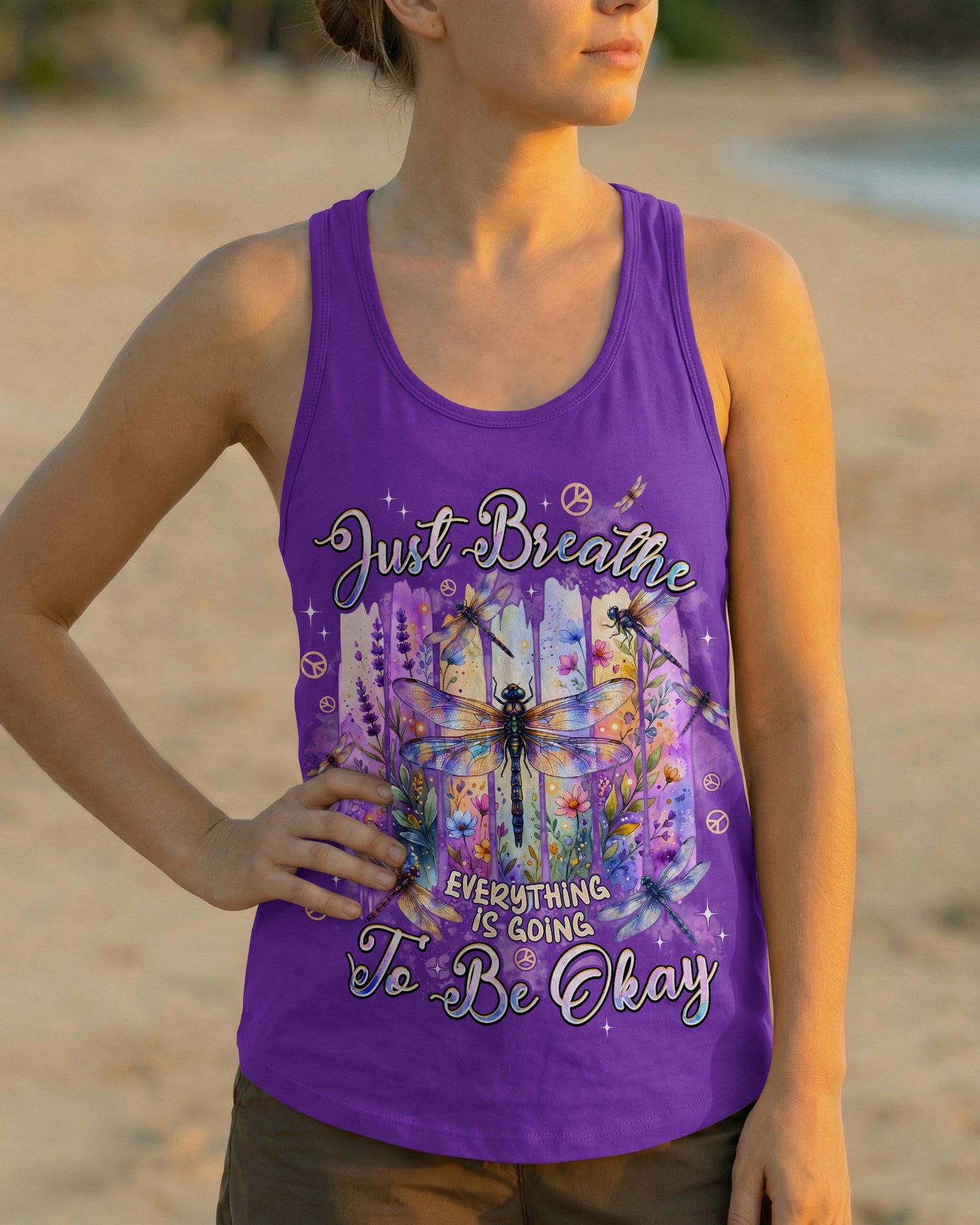 JUST BREATHE DRAGONFLY ALL OVER PRINT - TYPQ0406261