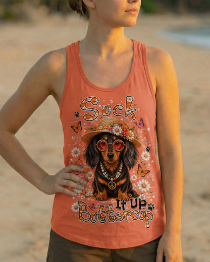 SUCK IT UP BUTTERCUP DACHSHUND DOG ALL OVER PRINT - TLHN2805262