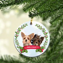 Load image into Gallery viewer, Personalized Custom Pet Dog Cat Ceramic Ornament
