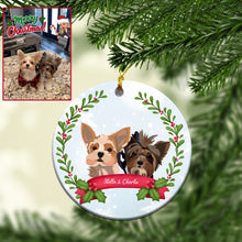 Load image into Gallery viewer, Personalized Custom Pet Dog Cat Ceramic Ornament
