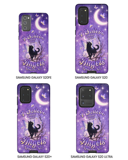 I BELIEVE THERE ARE ANGELS AMONG US BLACK CAT PHONE CASE  - TLNO2605262