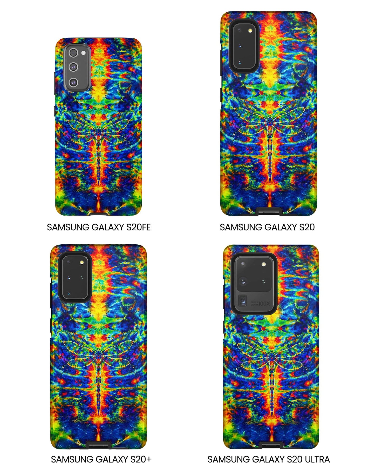 HIPPIE DRAGONFLY COLORFUL SWIRL PHONE CASE - TLNT1105261