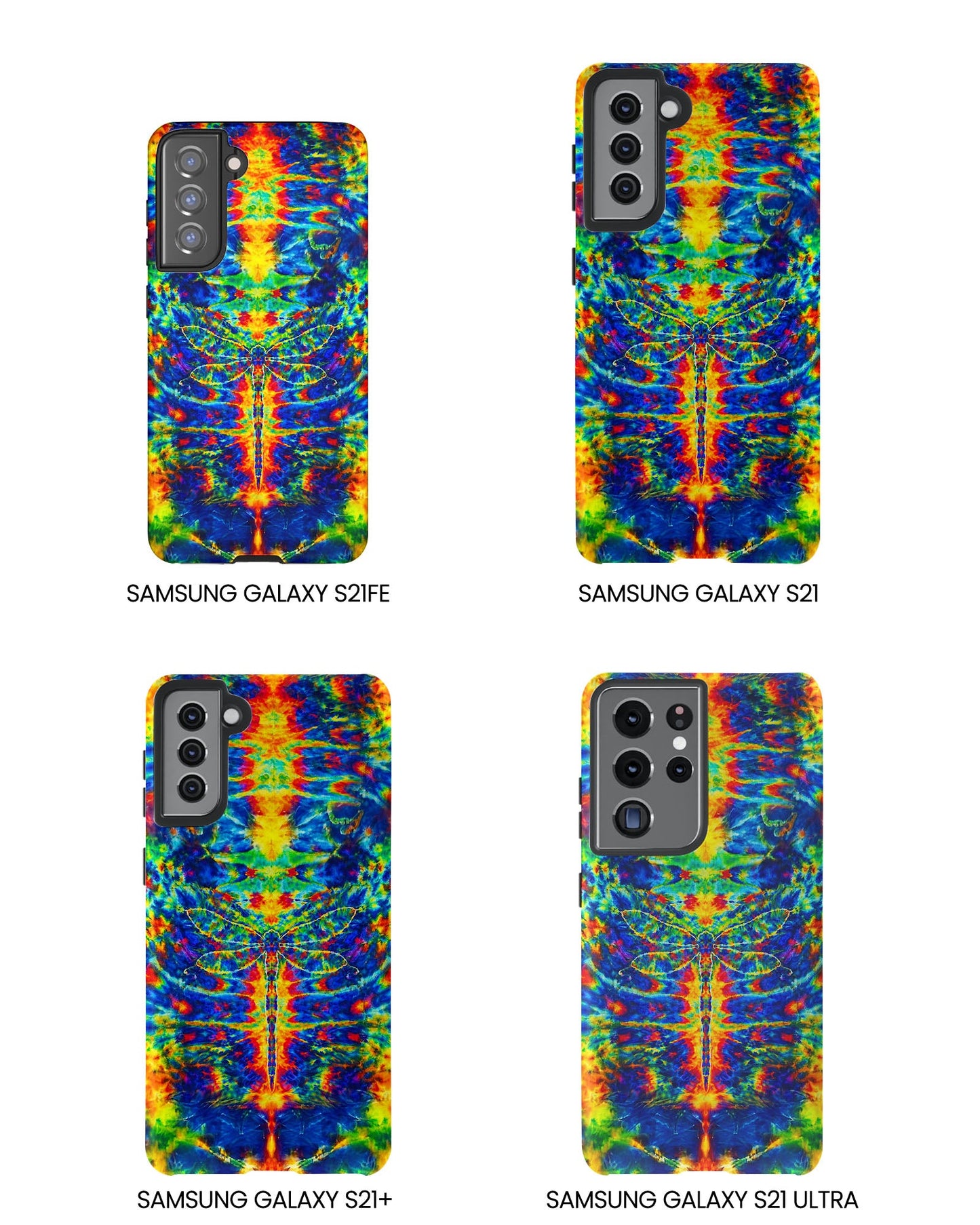 HIPPIE DRAGONFLY COLORFUL SWIRL PHONE CASE - TLNT1105261