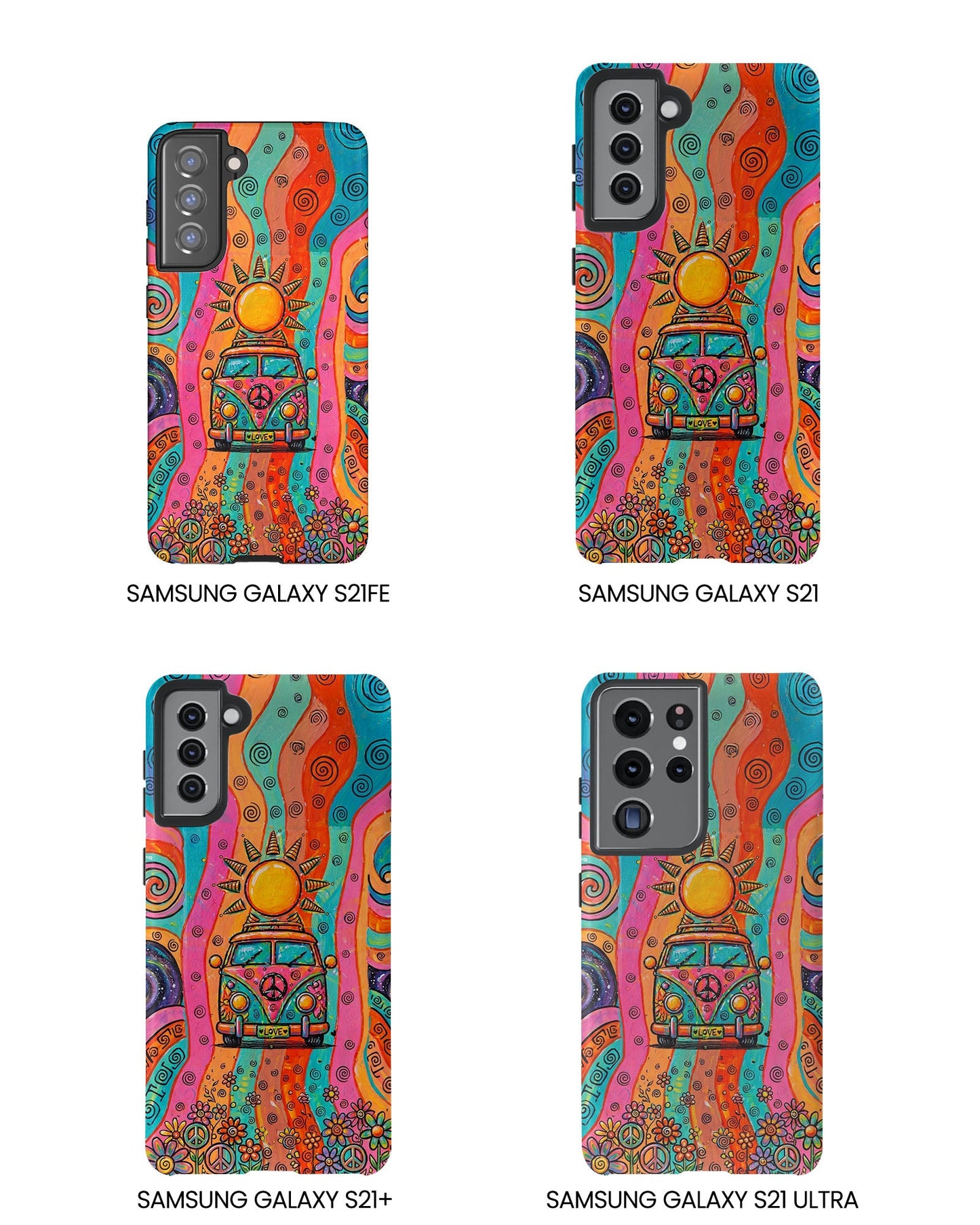 HIPPIE BUS SUN RETRO PHONE CASE  - TLTW2804262