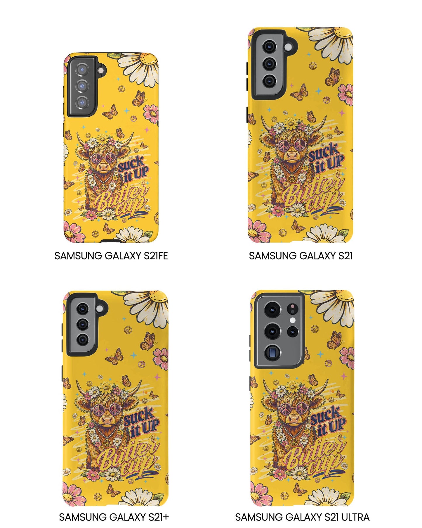 SUCK IT UP BUTTERCUP COW PHONE CASE - TLNT0906264