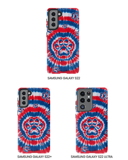 RED WHITE AND BLUE PAW PHONE CASE - TYQY2004253