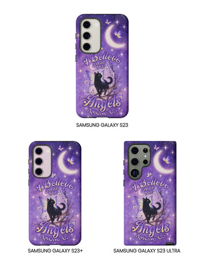 I BELIEVE THERE ARE ANGELS AMONG US BLACK CAT PHONE CASE  - TLNO2605262