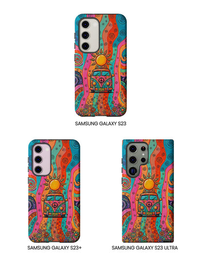 HIPPIE BUS SUN RETRO PHONE CASE  - TLTW2804262