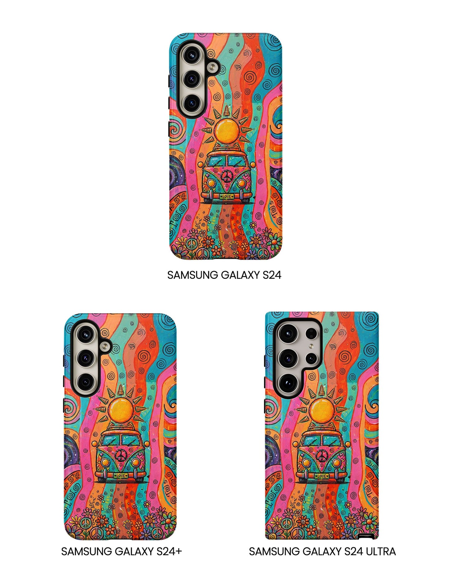 HIPPIE BUS SUN RETRO PHONE CASE  - TLTW2804262