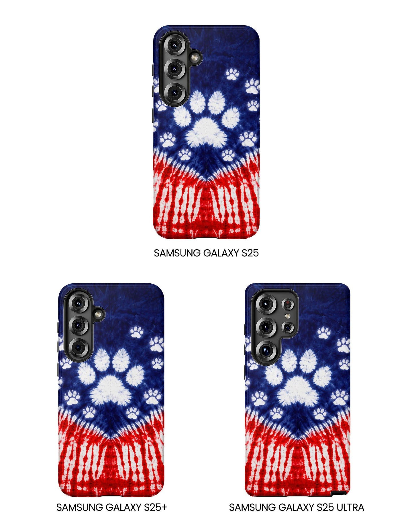 PAW PRINT RED WHITE & BLUE PHONE CASE - TLTW1604262