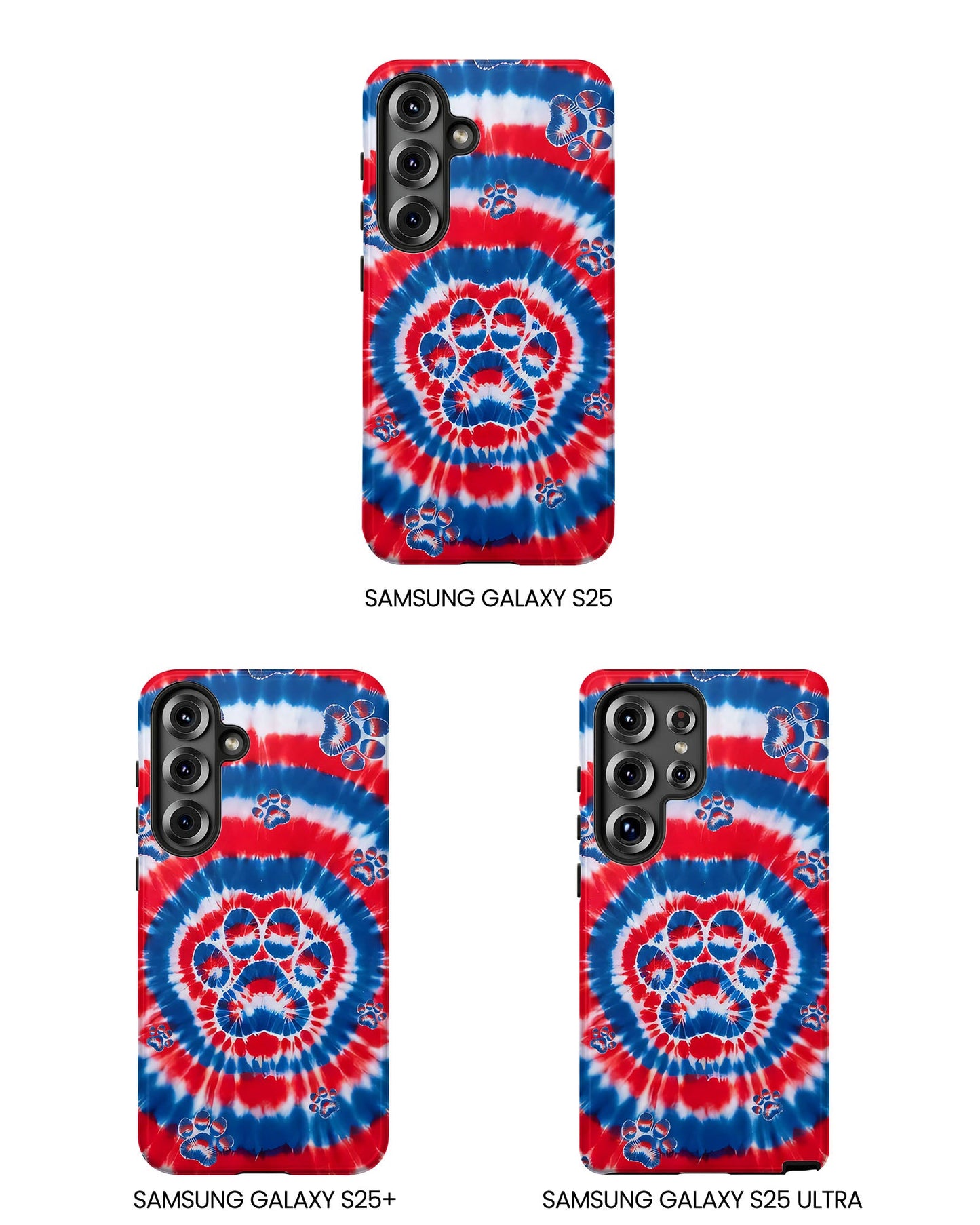 RED WHITE AND BLUE PAW PHONE CASE - TYQY2004253