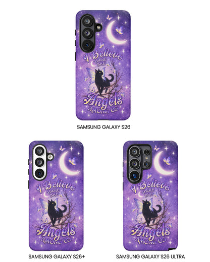 I BELIEVE THERE ARE ANGELS AMONG US BLACK CAT PHONE CASE  - TLNO2605262