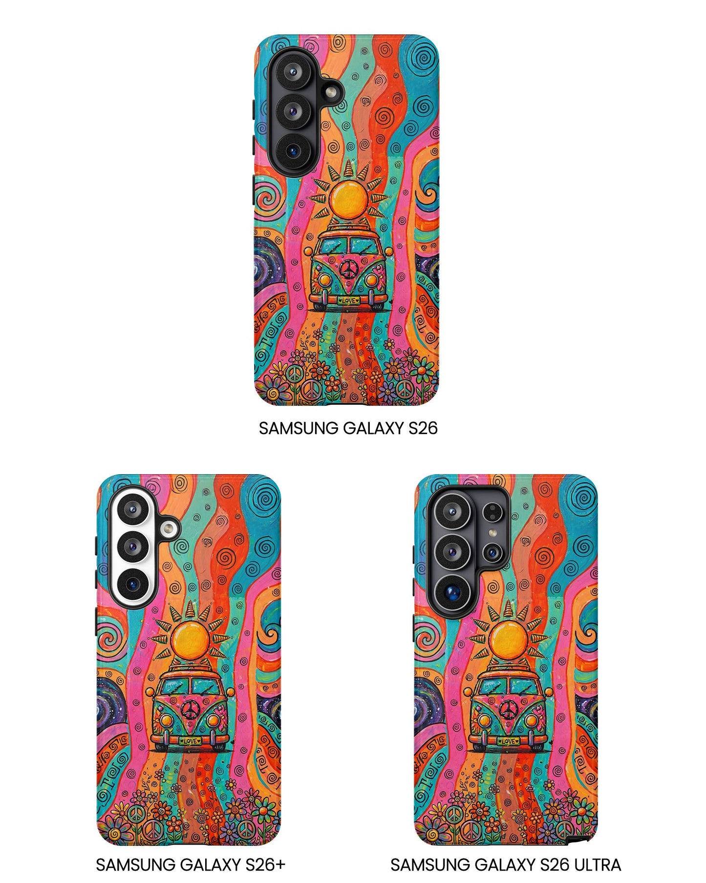 HIPPIE BUS SUN RETRO PHONE CASE  - TLTW2804262