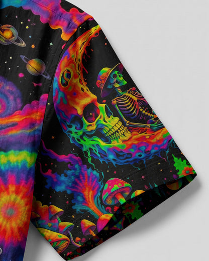 HIPPIE SKULL PSYCHEDELIC  CAMP SHIRT - TLNO0704261