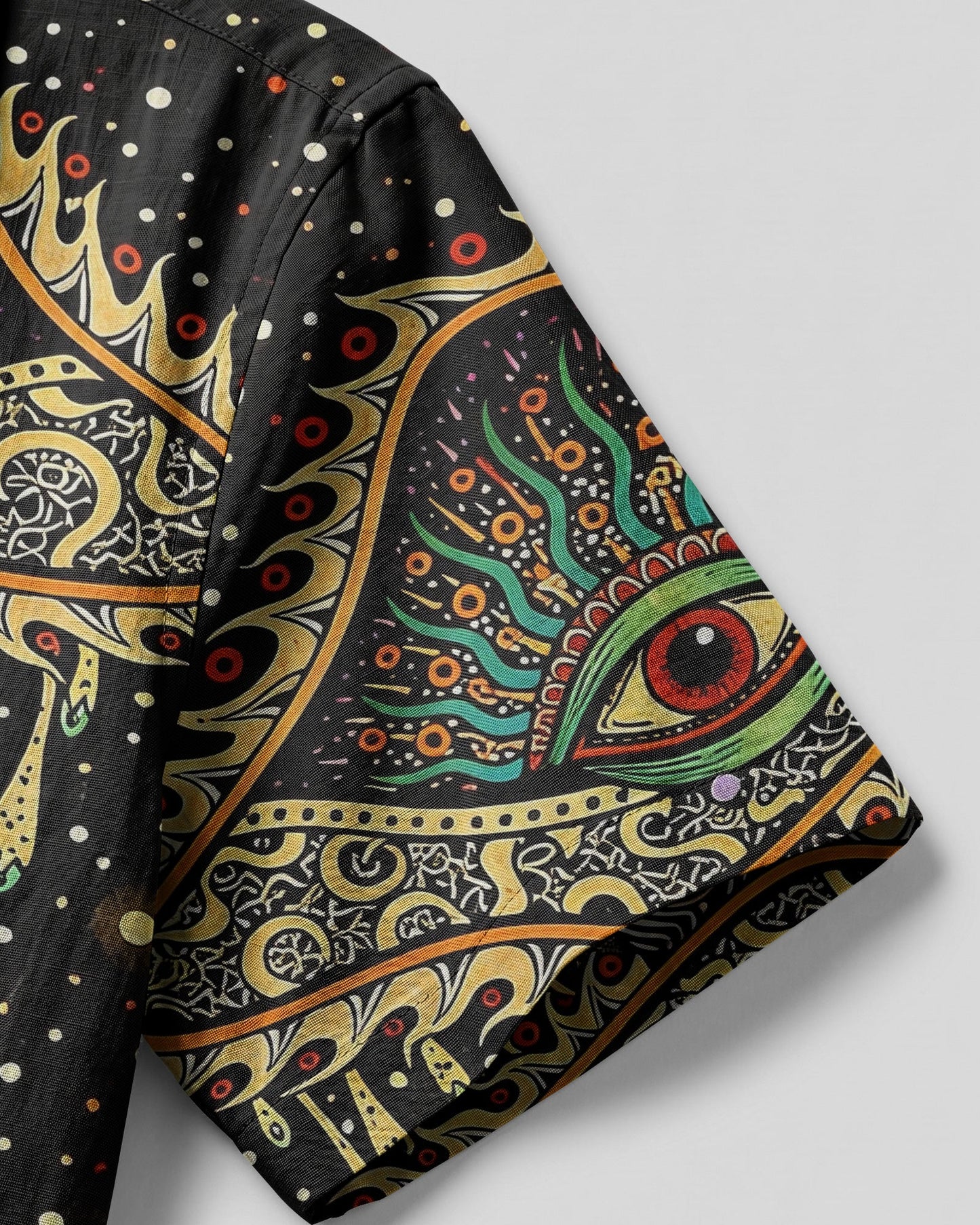 PSYCHEDELIC EYES MUSHROOM CAMP SHIRT   - TLHG0304261