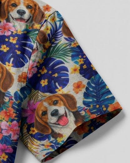 BEAGLE TROPICAL CAMP SHIRT - TLTW0604261