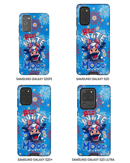 RED WHITE AND MOOO COW PHONE CASE - TY1306262